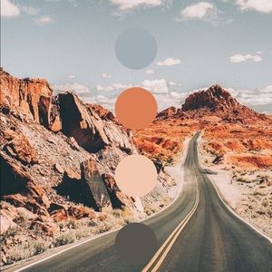 Desert color palette digital print